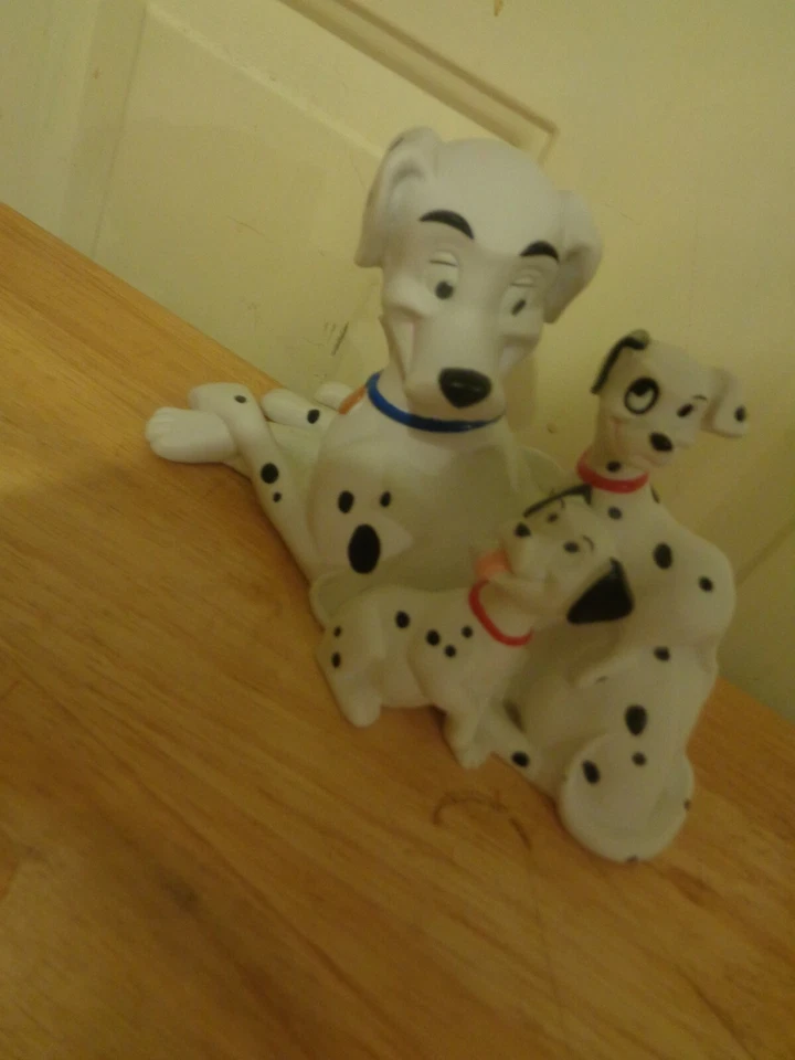 DISNEY 101 DALMATIANS PERIDTA, PATCH, PENNY, & LUCKY PUPPY DOG COIN PIGGY BANK - Image 3 of 4