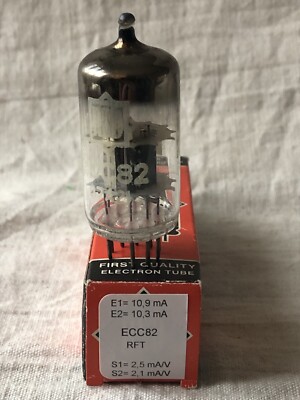 ECC82, 12au7 RFT matched pair Vacuum Tube, lampe, Röhre, Valve, NOS, NIB