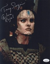 Star Trek Deep Space Nine- Tracy Scoggins signed Gilora Rejal 8x10 photo JSA COA