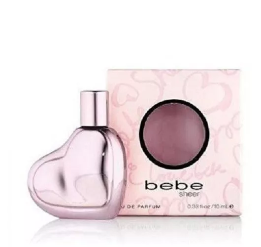 Bebe Sheer Eau de Parfum Mini Collectibe Heart 0.33 oz. SEALED in