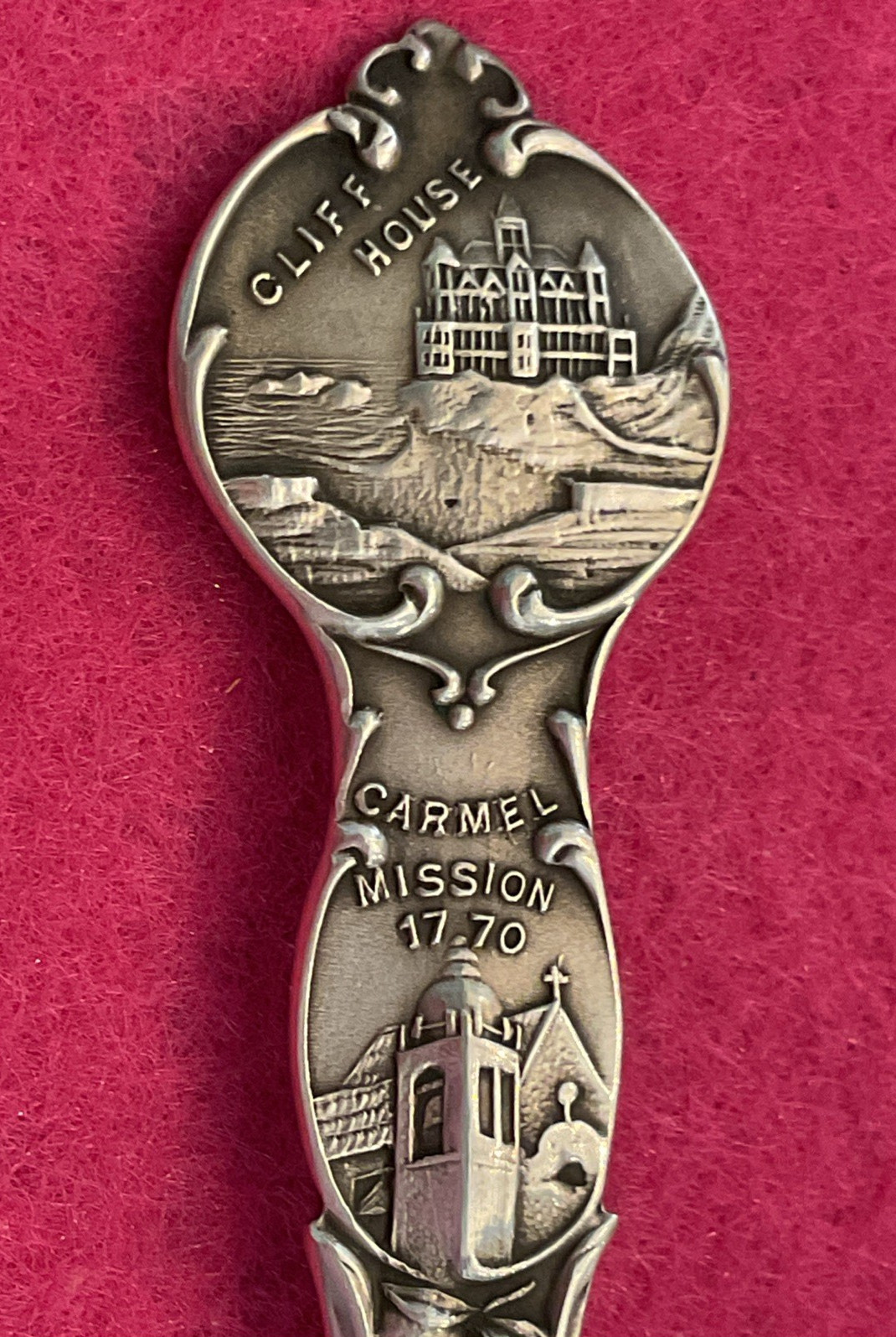 Sterling Souvenir Fork California Capitol Sutters Mill Wawona Cliff House Carmel