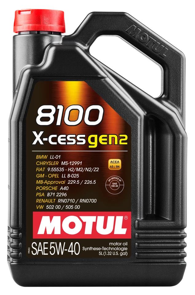 Motul 8100 X-cess GEN2 5W-40 5 Liter (109228)