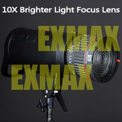 Adattatore Lente Fresnel EXMAX NG-10X Con Filtri Colorati Per Flash Bowens