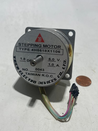 TELCO TELCOMOTION 4H5618X1106RSFS  1.8º 5.0 VDC 1.0 AMP STEPPER MOTOR - Afbeelding 1 van 2