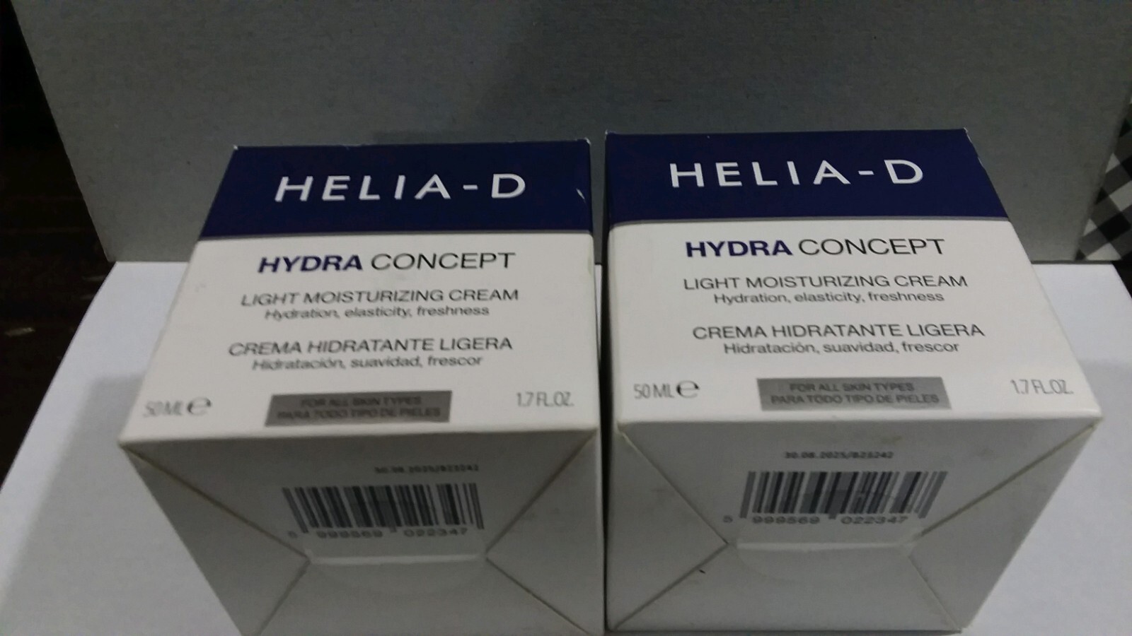 HELIA D Hydra Concept Light Moisturizing Cream 1.7 FL OZ Sealed Lot of 2