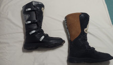 STIVALE OXTAR RAPTOR Black Motorcycle Boots, Mens Size 46 EU, 12 US