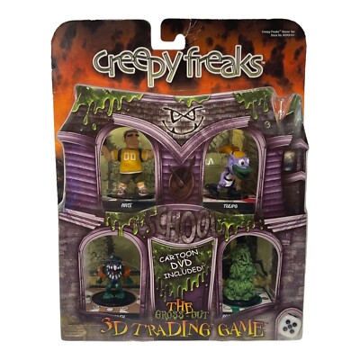 Creepy Freaks Starter Set The Gross Out 3D Trading Game & DVD