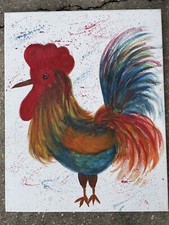 Obra original de artista local titulada “Ganador ganador cena de pollo”