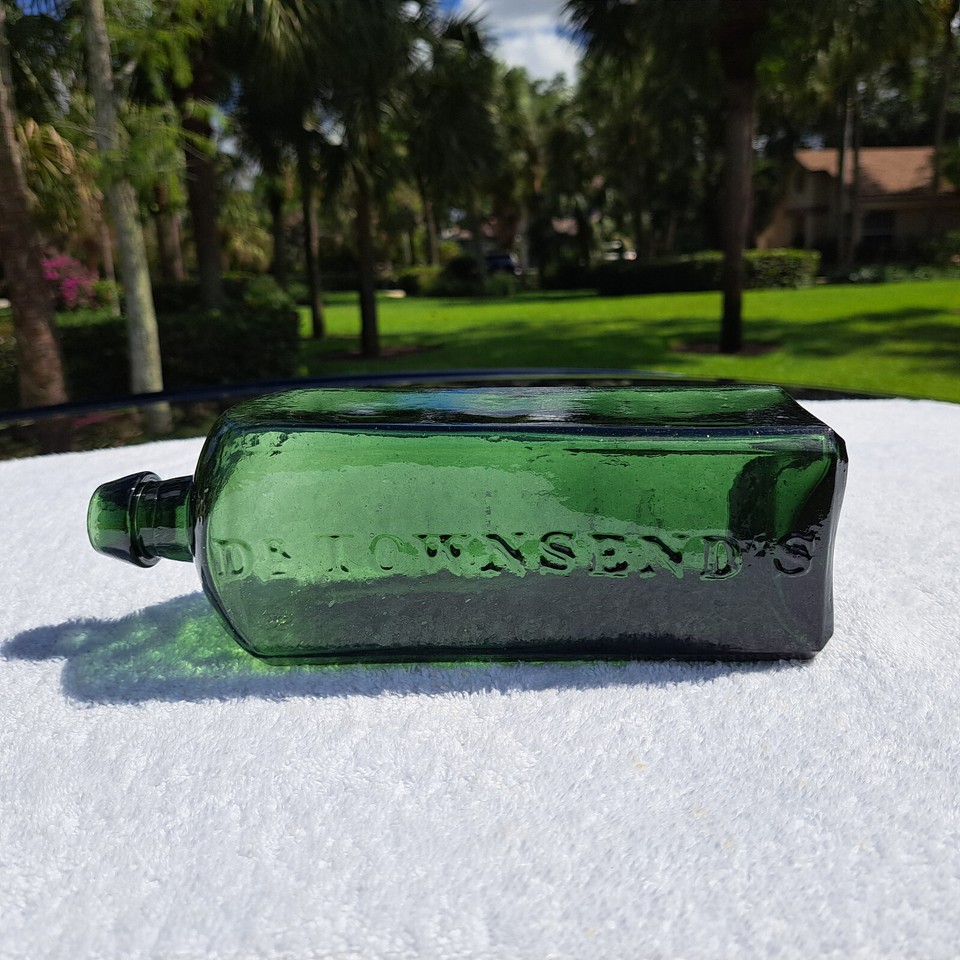 1850'S ANTIQUE IRON PONTIL DR. TOWNSEND'S SARSAPARILLA BOTTLE! eBay