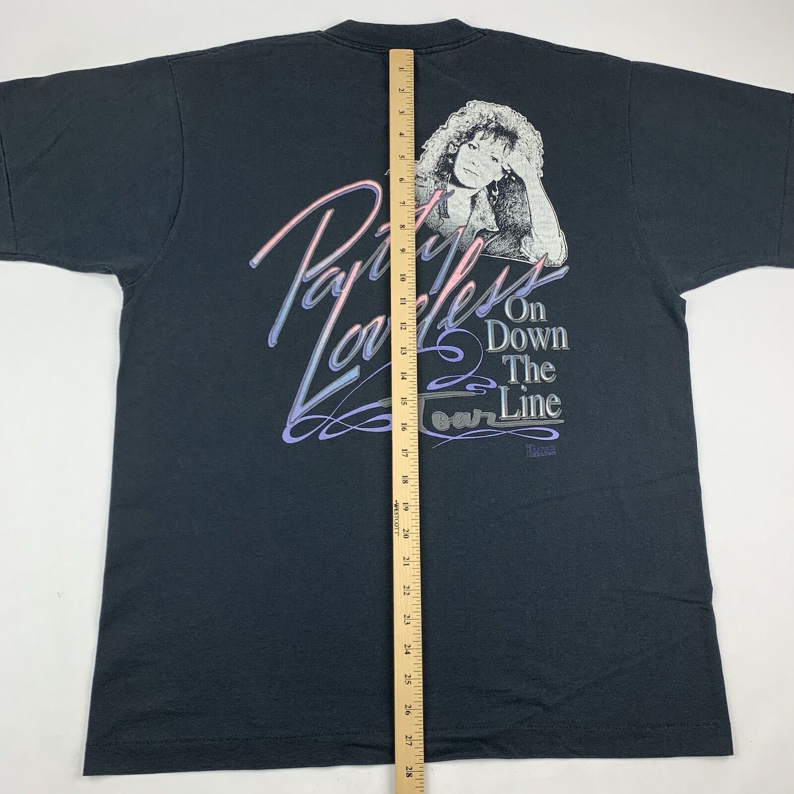 VTG 90s Patty Loveless 1990 On Down The Line Tour Tee T-Shirt Mens XL  X-Large