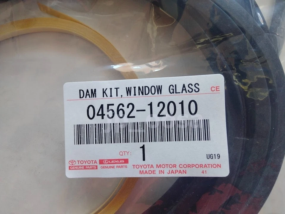 Toyota Genuine OEM 04562-12010 Front Weather Strip Windshield Glass Dam — 第 2/4 张图片