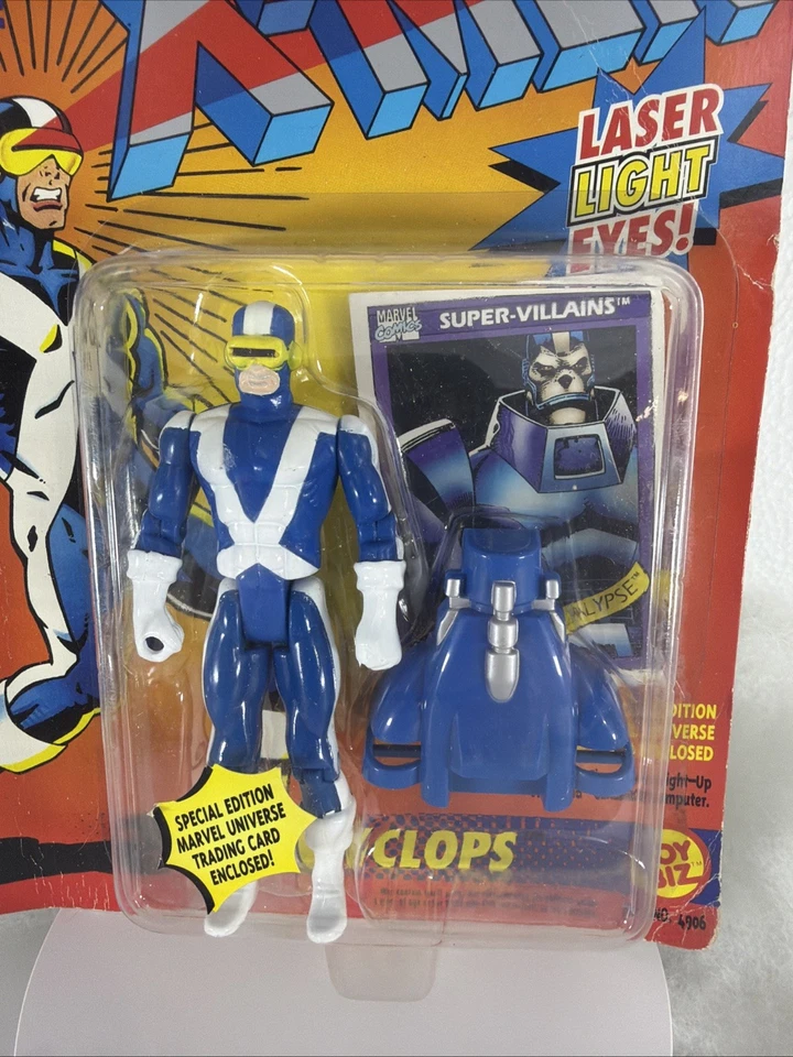 Tarjeta dañada Marvel Uncanny X-Men Cyclops Toy Biz 1991 sin abrir Foto 2 de 4