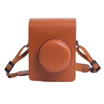 Quality PU Leather Camera Bag with Easy Closure for Automat Camera Shoulder Bag