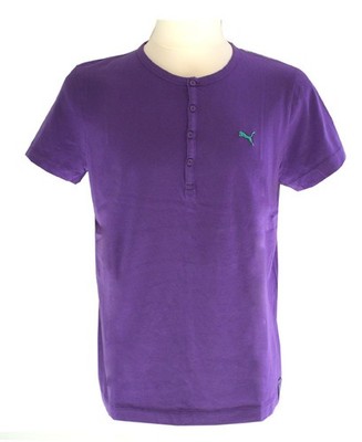 Puma Henley Tee Herren T-Shirt Gr. S = 44/46 Freizeit coole Farbkombi mit Logo