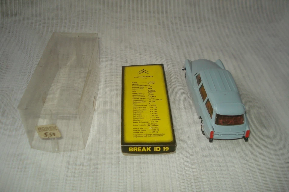 NOREV n°87 : Citroën Break ID 19 grise - 1/43 - boîte d'origine - Photo 3/4