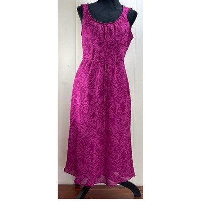 Express Maxi Dress Womens 13/14 Purple Floral Sleeveless Lined Tie Waist |  eBay