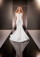Martina Liana Style 582 Mermaid Wedding Dress Sweetheart Neckline Buttons