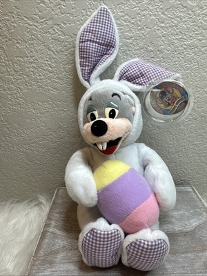 2003 Limitierte Auflage Bunny Chuck E Käse Plüschtier mit Etikett Osterei SCHNELLER VERSAND