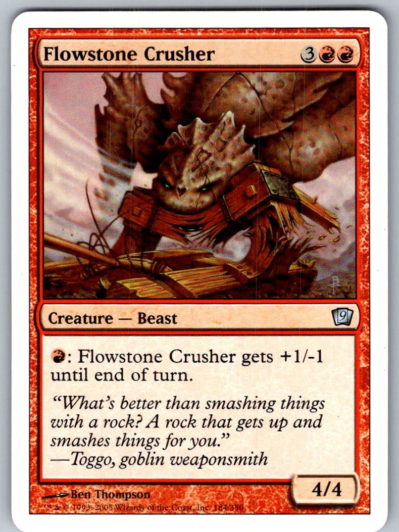 MTG - FLOWSTONE CRUSHER 184 9TH EDITION 9ED UNCOMMON LP