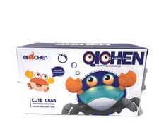 Cute Crab Sound Light Toy Adjustable Crawling Speed Ages 3 NEW