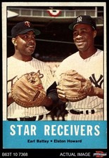 1963 Topps #306 Earl Battey Star Receivers Twins / Yankees 6 - EX/MT