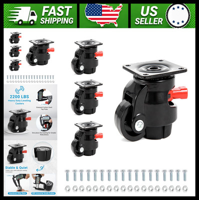 Nefish Heavy Duty Leveling Casters Set of 4 for Workbench Machines