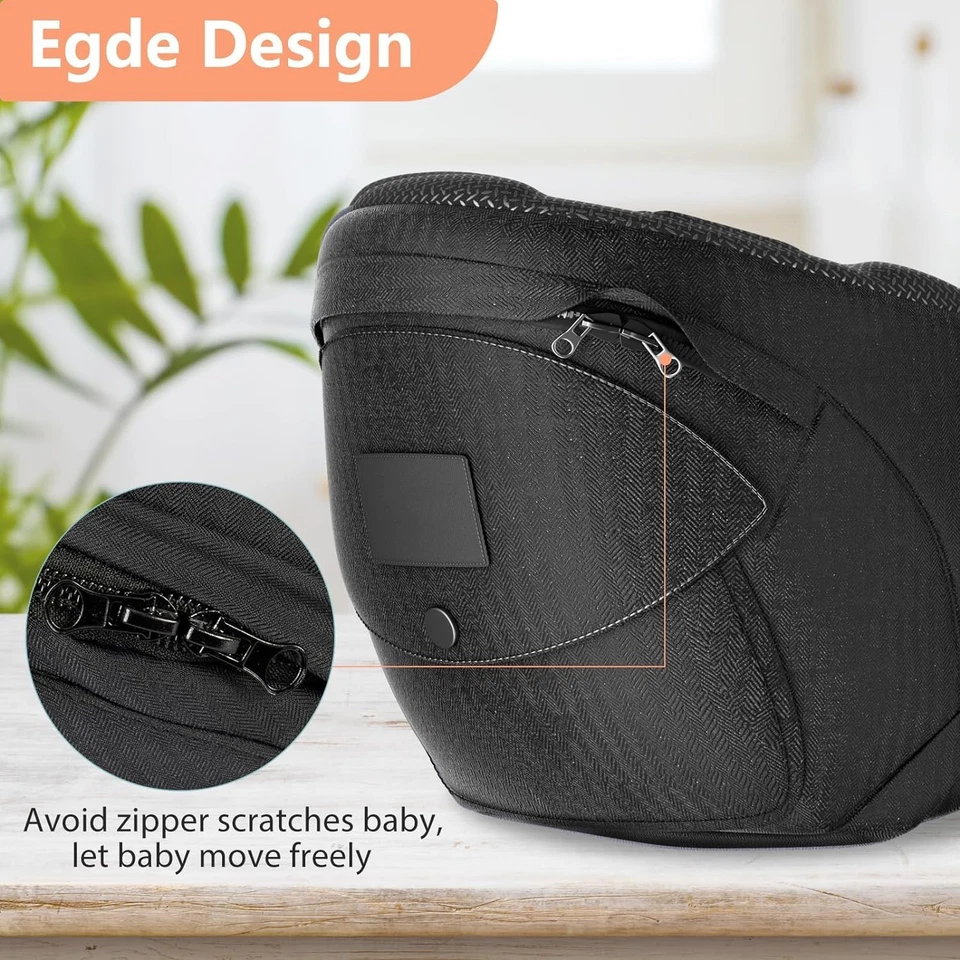 Newborn&Toddler Hip Seat Carrier-Ergonomic,Secure,Breathable Mesh,Easy Adjust - Image 4 of 4