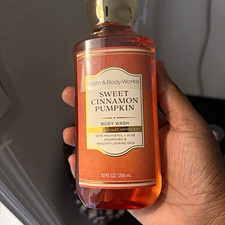 Bath Body Works Sweet Cinnamon Pumpkin Body Wash Aloe Panthenol 10 fl oz