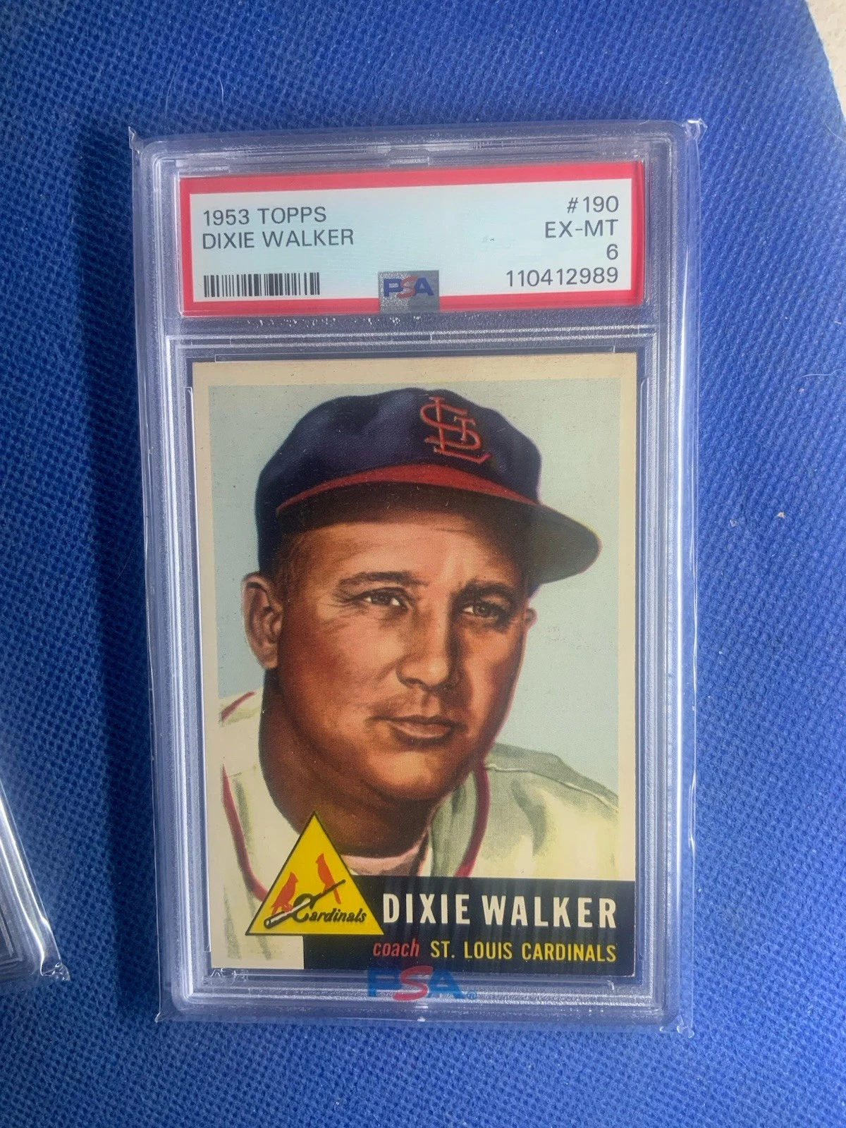Deal for 1953 Topps - Dixie Walker #190 (RC) - PSA 6