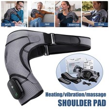 Electric Shoulder Massager Heated Shoulder Brace with Vibration for Pain Relief