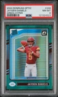 2024 Donruss Optic Green Hyper Jayden Daniels #248 PSA 8 Commanders Rookie RC