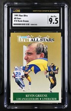 1991 Fleer Ultra All Stars 10 Kevin Greene Emmitt Smith Background CSG 9.5 POP 1