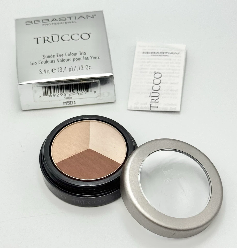 Sebastian Trucco Suede Eye Colour Trio SABLE #4916871 - .12 oz. / 3.4g NIB - Image 4 of 4
