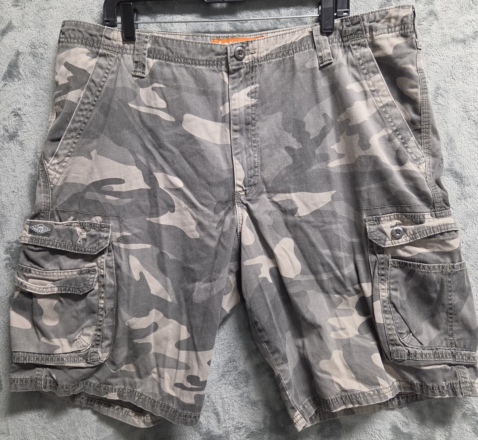 40w Lee Dungarees Camouflage Cargo Shorts Cotton 12
