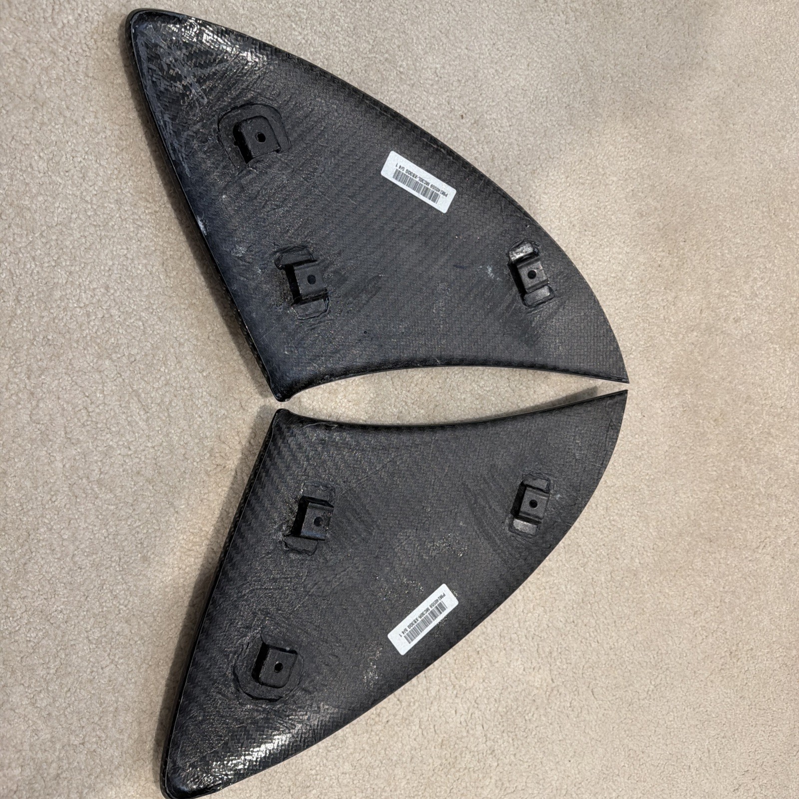 McLaren 540C Right Intake hoses Pair
