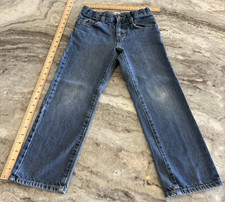 Childrens Place Boys Youth Straight Jeans Adjust Waist Size 7 USED PICS