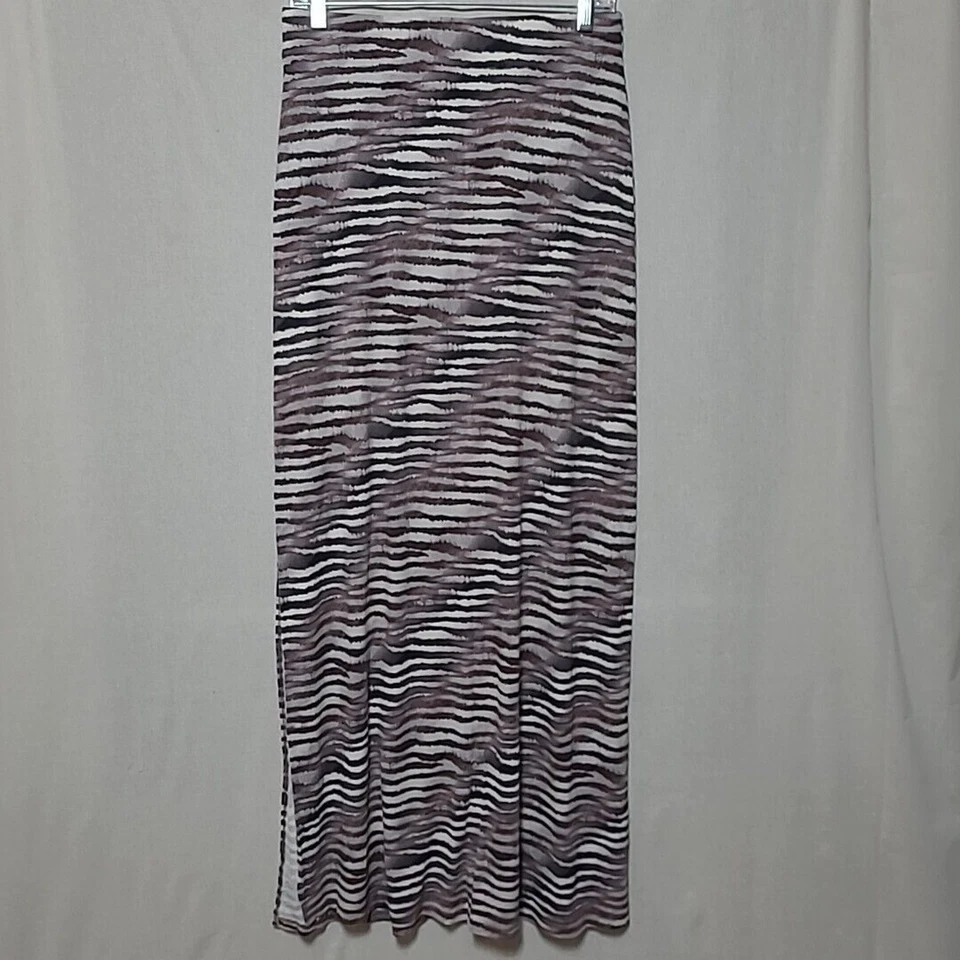 Saia maxi casual TOMMY BAHAMA maré de tigre estampa de animal marrom tamanho XS - Imagem 4 de 4