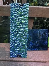 2 Pieces of Dichroic Glass for Jewelry Making