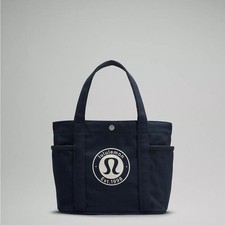 LULULEMON Multi-Pocket MINI Canvas Tote Bag 6.5L NEW (12.2" x 5.1" x 8.3")