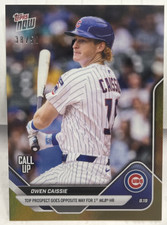 Owen Caissie 2025 Topps Now 1st MLB HR #579 - Gold Foil #'d 38/50 - Chicago Cubs