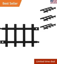 Ready-to-Play 12-Piece Straight Track Pack - Expand Your Train Layout Elegantly