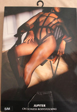 Ann Summers Size S/M Jupiter Bodystocking New  Tags Black Bodysuit Small-Medium