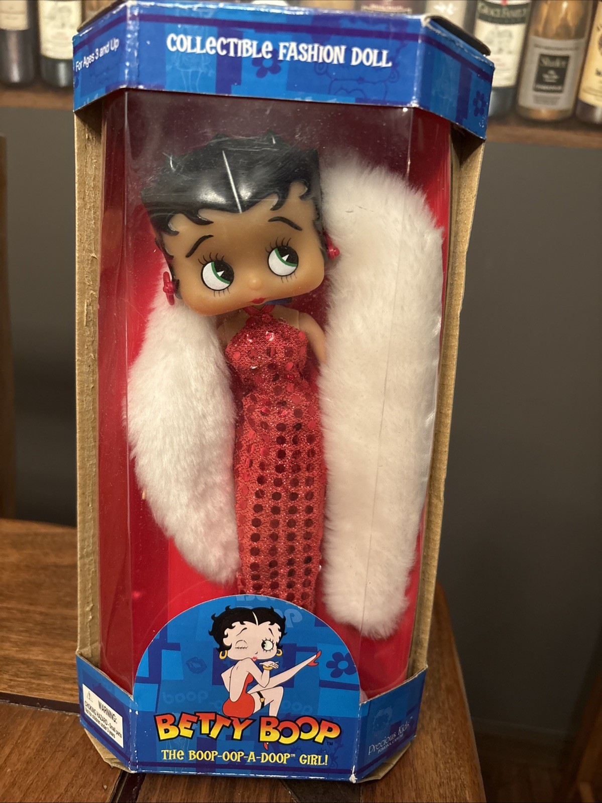 Betty Boop Precious Kids Collectible Fashion Doll 2005 Red Sparkle Dress