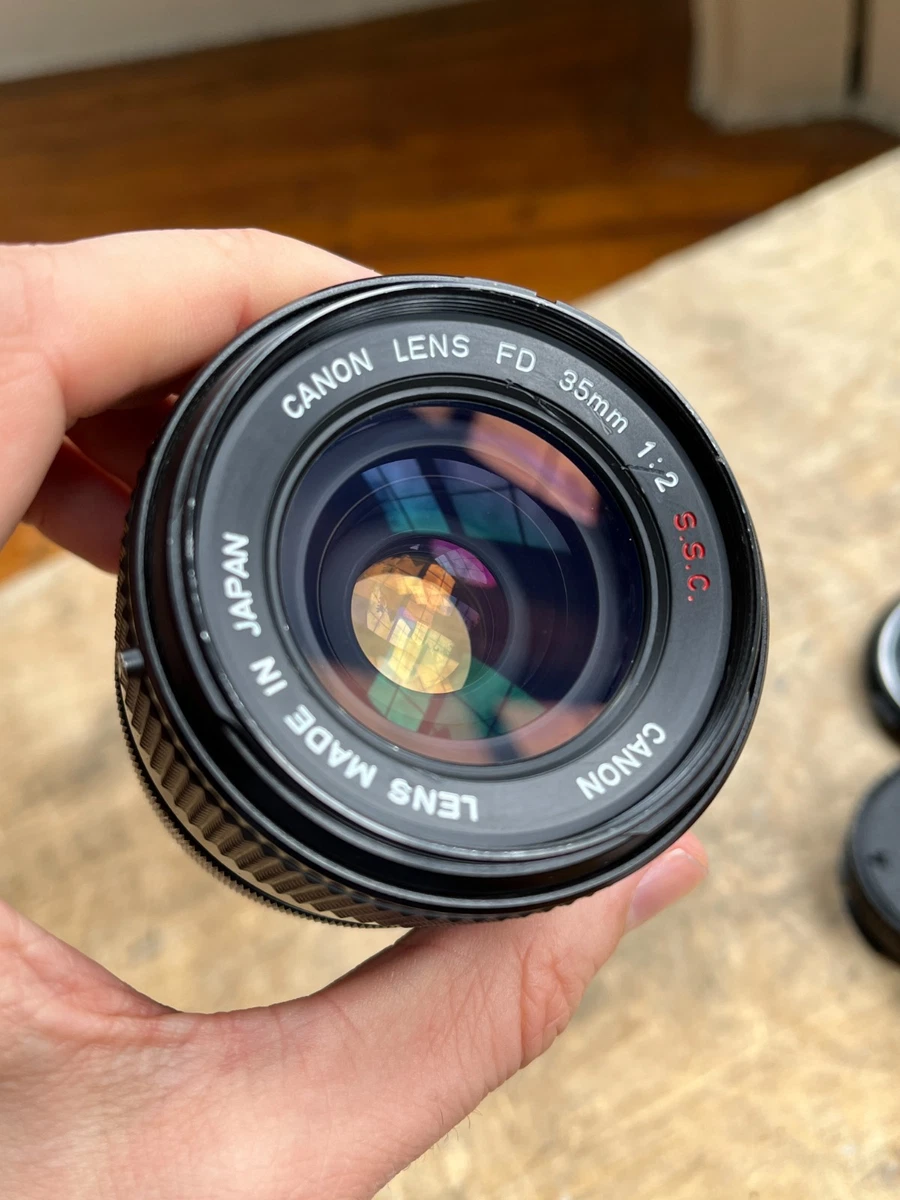 【整備＆テスト済】Canon New FD 35mm F2 キャノン 330 Canon FD 35mm f/2 Camera Lenses for sale | eBay