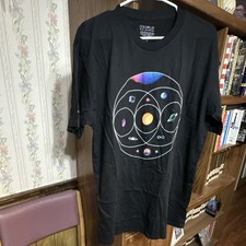 Coldplay Music of the Spheres Black T-Shirt XL Rock & Pop Band Tee New Unworn