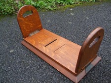 Antique golden oak bookcase bookslide, tiger oak grain, super A1 quality