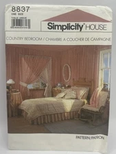 Simplicity 8837 Country Bedroom Pattern Instruction Decor