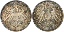 Germany Lubeck 1901 2 Mark PCGS 65 1 Year Type Nice Reflective Surfaces