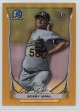 2014 Bowman Chrome Prospects Gold Refractor 42/50 Bobby Wahl #BCP79 hg6