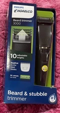 Philips Norelco Beard Trimmer 3000 10 Adjustable Lengths  90 min Battery RunTime